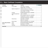 screenshot of basic certificate completions