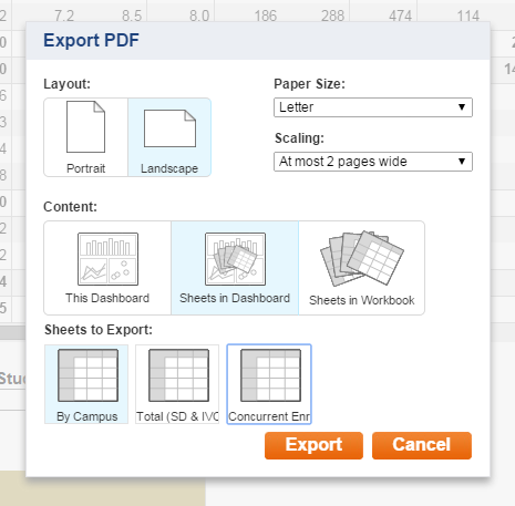 Export PDF
